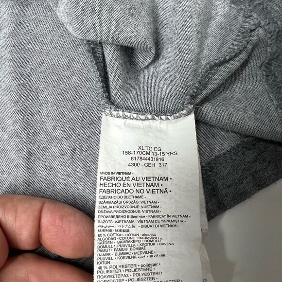 Kids Nike Air Jordan DRI-FIT T-Shirt Size XL  Gray Black LET THERE BE FLIGHT - Picture 7 of 9